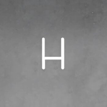 Artemide Abeceda svetla nástenné veľké písmeno H