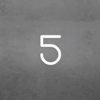 Artemide Alphabet of Light svetlo s číslom 5