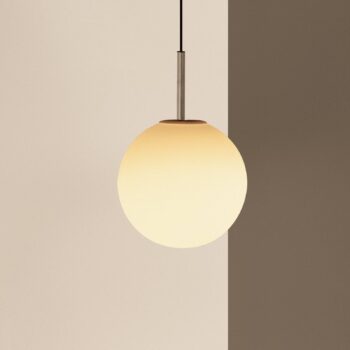 Audo TR Bulb, závesné svietidlo, 1-pl. svetlo, oceľ, sklo, biela