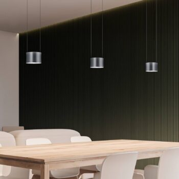 BANKAMP Impulse LED svietidlo 3-pl., antracitová