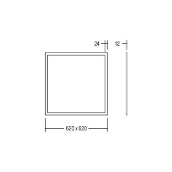BRUMBERG Ailis LED panel 62x62cm opál 3000K