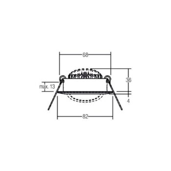 BRUMBERG BB03 LED vstavané bodové svietidlo zapnutie/vypnutie pripojovacia
