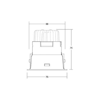 BRUMBERG Binato DALI prípojná skrinka pre stropné svietidlá 4 000 K čierna