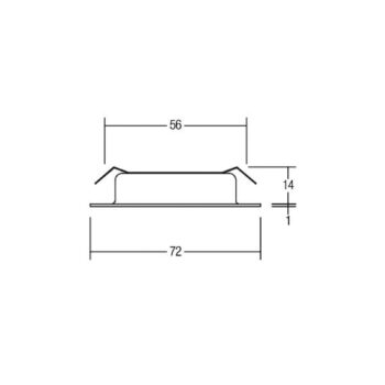 BRUMBERG LED podhľadové svietidlo BB17, on/off, biele