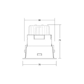 BRUMBERG LED podhľadové svietidlo Binato RC stmievateľné 3000K biela