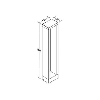 BRUMBERG LED svetlo na chodník Addia, grafitová farba, IP54, výška 90 cm