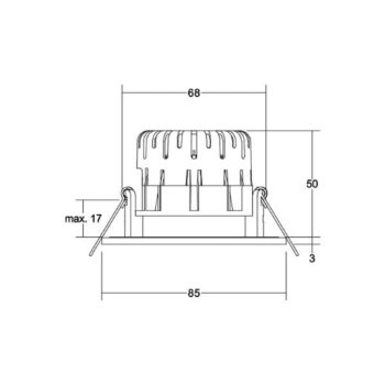 BRUMBERG LED zapustený bod BB20 IP65 RC pripojovacia skrinka čierna