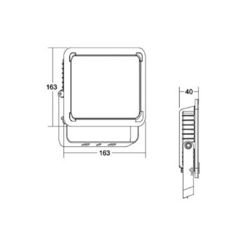 BRUMBERG Neo Midi LED reflektor, šírka 23,3 cm 4000K