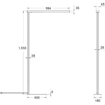 BRUMBERG Peria LED stojacia lampa s nepriamym komponentom