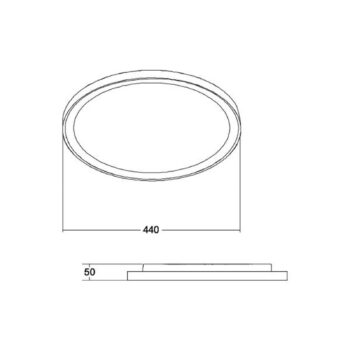 BRUMBERG Sunny Midi LED stropné svietidlo RC CCT biele