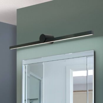 Beauty LED zrkadlové svetlo, šírka 101 cm, čierna