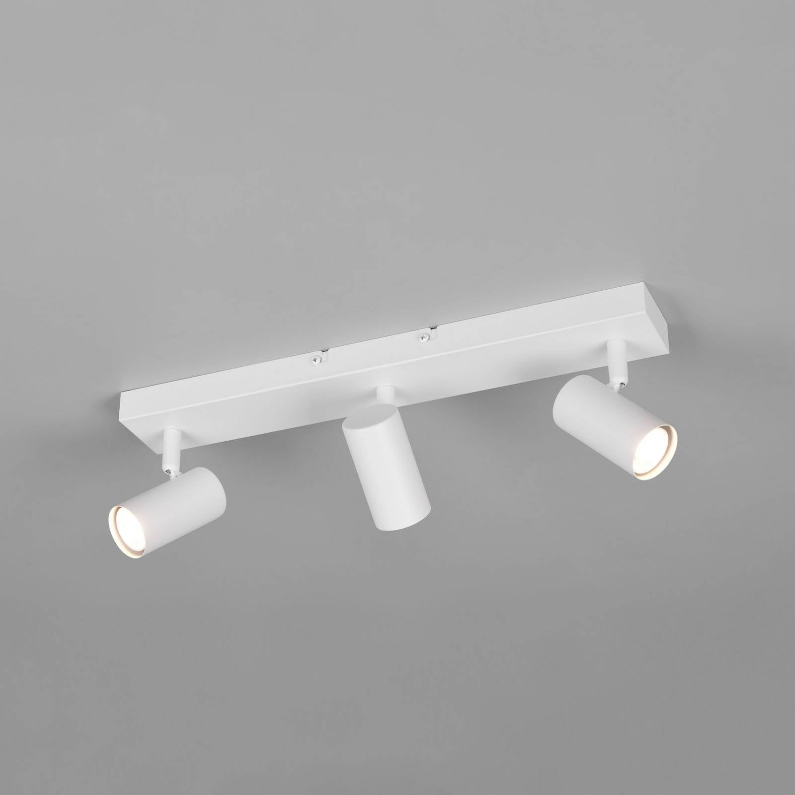 Bodové svetlá Taryn, biela matná, dĺžka 45 cm, 3-pl., GU10 Bodové svetlá Taryn, biela matná, dĺžka 45 cm, 3-pl., GU10