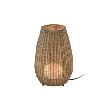 Bover LED stolová lampa Amphora, hnedá/béžová Výška 47 cm