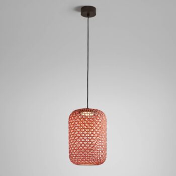 Bover Nans S/31.2 LED vonkajšie závesné svetlo, červené