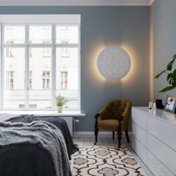 By Rydéns Colby Nástenné svetlo Ø 70 cm, pieskovo biele