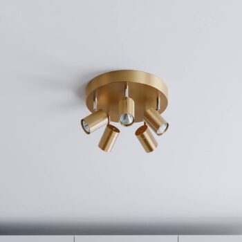 By Rydéns Correct bodové svetlá 5-pl. zlatá matná