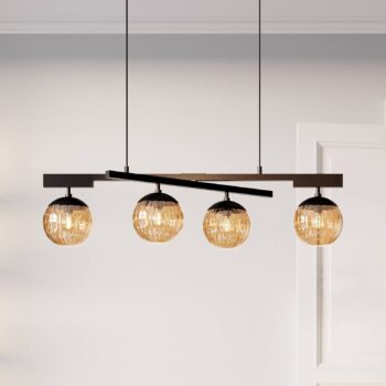 By Rydéns Labelle závesná lampa, jantárová