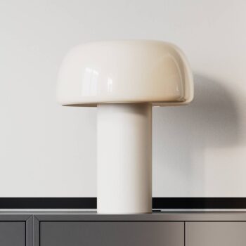 By Rydéns stolová lampa Lean on Me, béžová, výška 45 cm