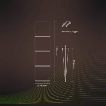 Calex Smart Outdoor Gardenpost RGBW soklové svetlo