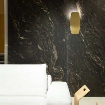 Casablanca Ashiya nástenné LED svietidlo, mosadz