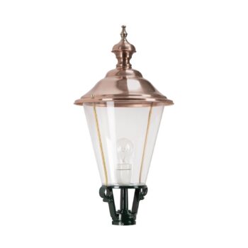 Cestné svetlo K3b s medeným krytom, zelené