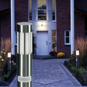 Chodníkové svetlo 475, nerezová oceľ, výška 90 cm, snímač pohybu