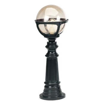 Chodníkové svetlo Java, čierne, výška 75 cm, kov, IP44