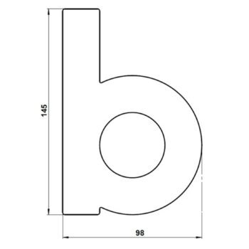 Číslo domu – písmeno b