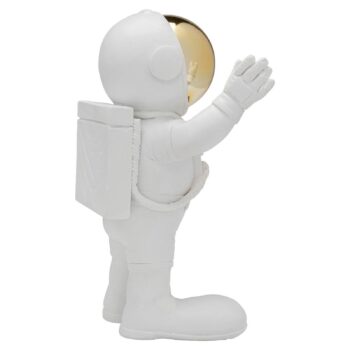 Dekoratívna figúrka KARE Welcome Astronaut, výška 27 cm, biela