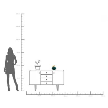 Dekoratívna krabička KARE Chameleón, výška 20 cm, tmavozelená, zlatá