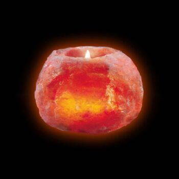 Držiak na čajovú sviečku zo soľných kryštálov, malý 400 g