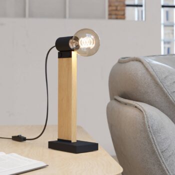 EGLO Bailrigg stolová lampa z dreva