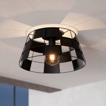 EGLO Pontefract stropné svietidlo z ocele, čierna