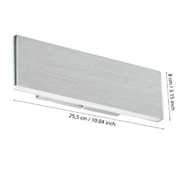 EGLO Stars of Light LED nástenné svetlo Climene, brúsený hliník