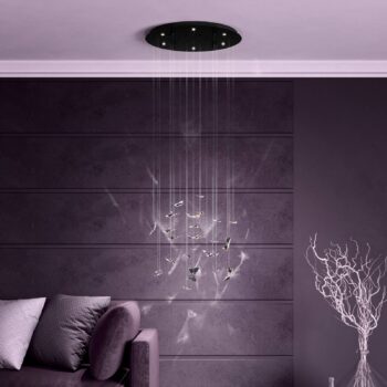 EGLO Stars of Light LED závesné svietidlo Adrados, okrúhle, 6-pl.