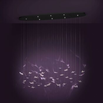 EGLO Stars of Light LED závesné svietidlo Adrados, oválne, 8-pl.