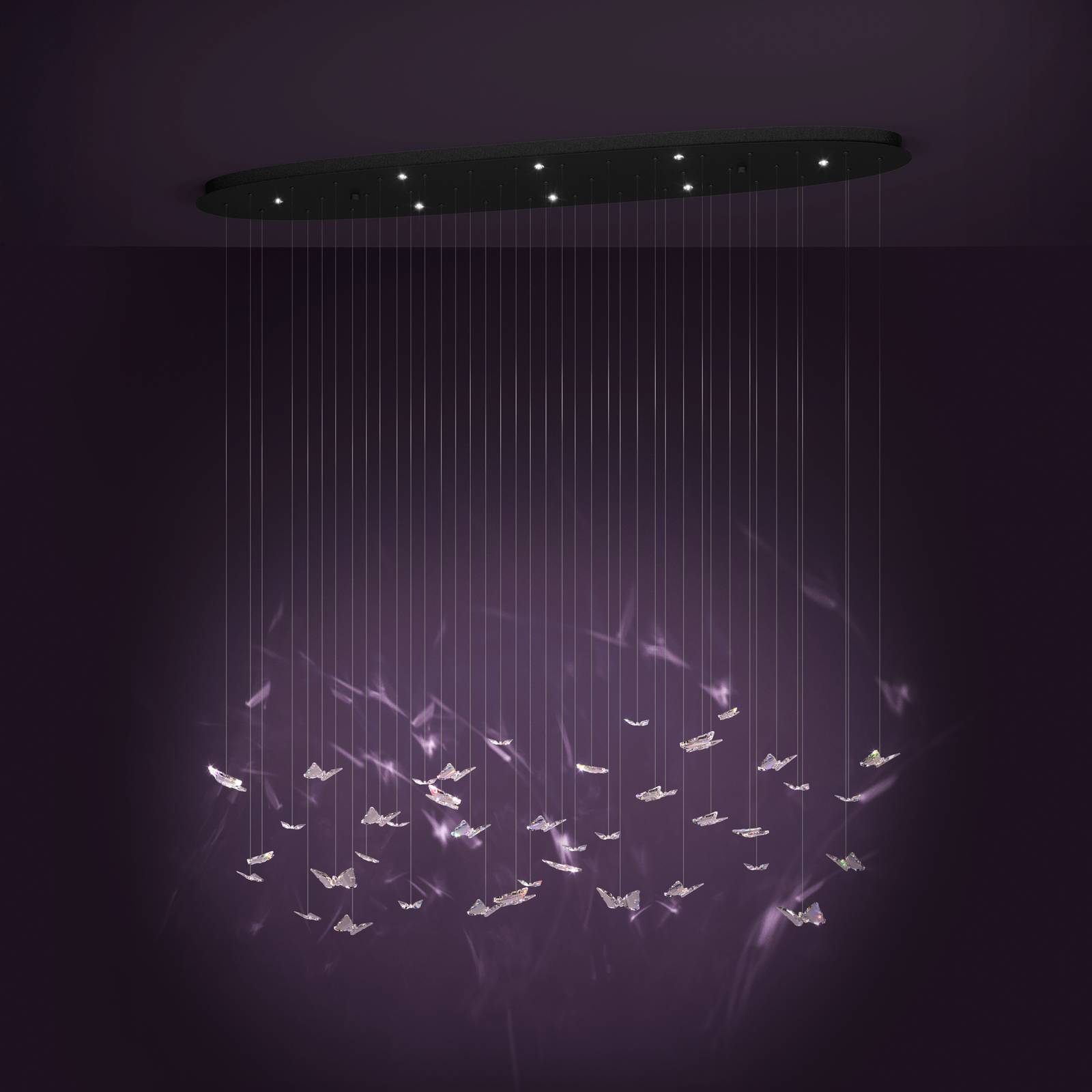 EGLO Stars of Light LED závesné svietidlo Adrados, oválne, 8-pl. EGLO Stars of Light LED závesné svietidlo Adrados, oválne, 8-pl.