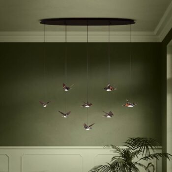 EGLO Stars of Light LED závesné svietidlo Paratebueno čierna 8-pl.