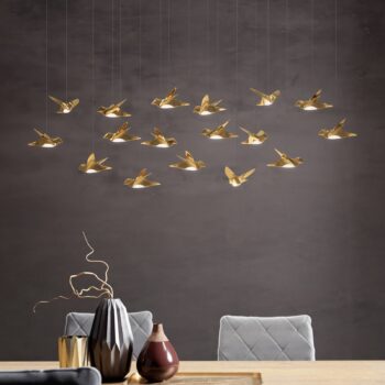 EGLO Stars of Light LED závesné svietidlo Paratebueno mosadz 17-fl