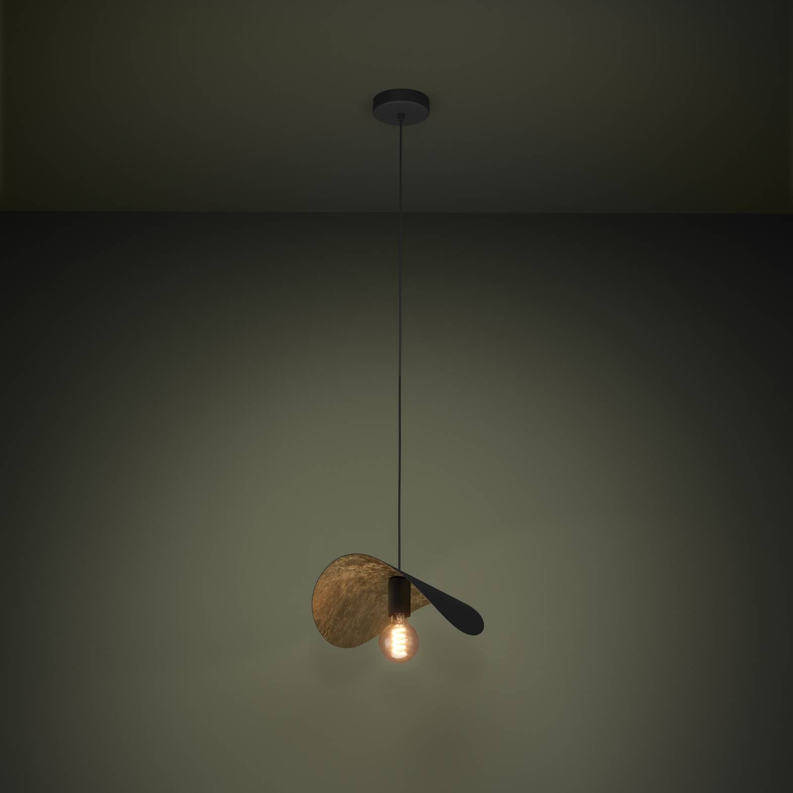 EGLO Stars of Light závesné svietidlo Saceda 41 cm dlhé čierna/zlatá EGLO Stars of Light závesné svietidlo Saceda 41 cm dlhé čierna/zlatá