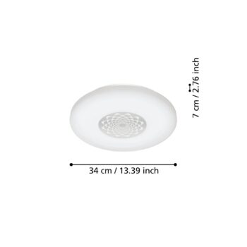 EGLO connect Capasso-Z stropné LED svietidlo CCT