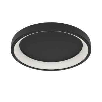 EGLO connect Smart-LED stropné svietidlo Loretello-Z, okrúhle, čierne