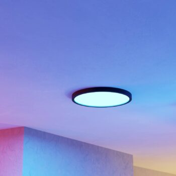 EGLO connect Smart LED svietidlo Fueva 6-Z, čierne, Ø38cm