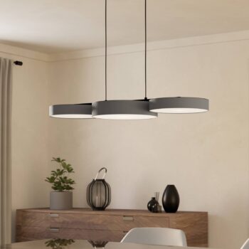 EGLO connect Smart LED závesné svietidlo Barbano-Z, sivá