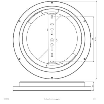 EVN ALR LED panel biely 15W Ø30cm 3000K