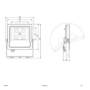 EVN Panthera LED vonkajšie reflektory IP65 10W 4000K