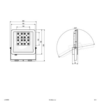 EVN Panthera LED vonkajšie reflektory IP65 30W 4000K