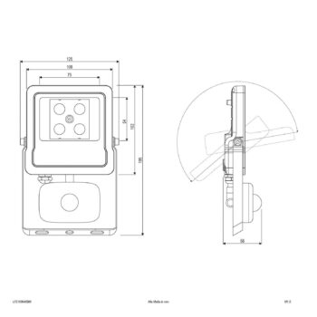 EVN Panthera vonkajšie svetlo snímač IP44 10W 4000