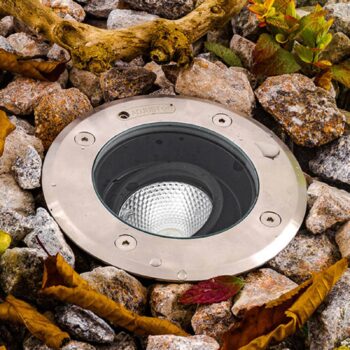 EVN Pentola vstavaná lampa z ušľachtilej ocele Ø13,5cm 3.000K