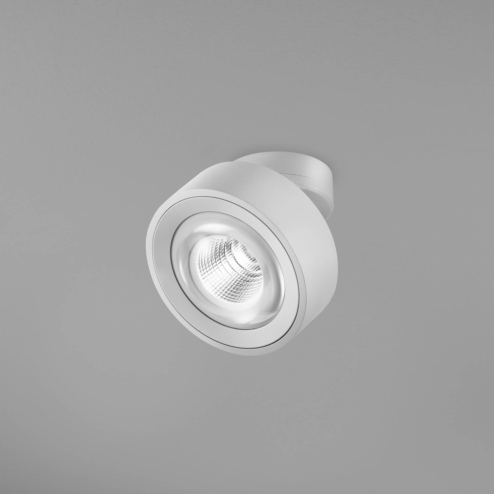 Egger DLS LED reflektor Clippo Optic, biely/biely, Ø 12 cm, DTW Egger DLS LED reflektor Clippo Optic, biely/biely, Ø 12 cm, DTW